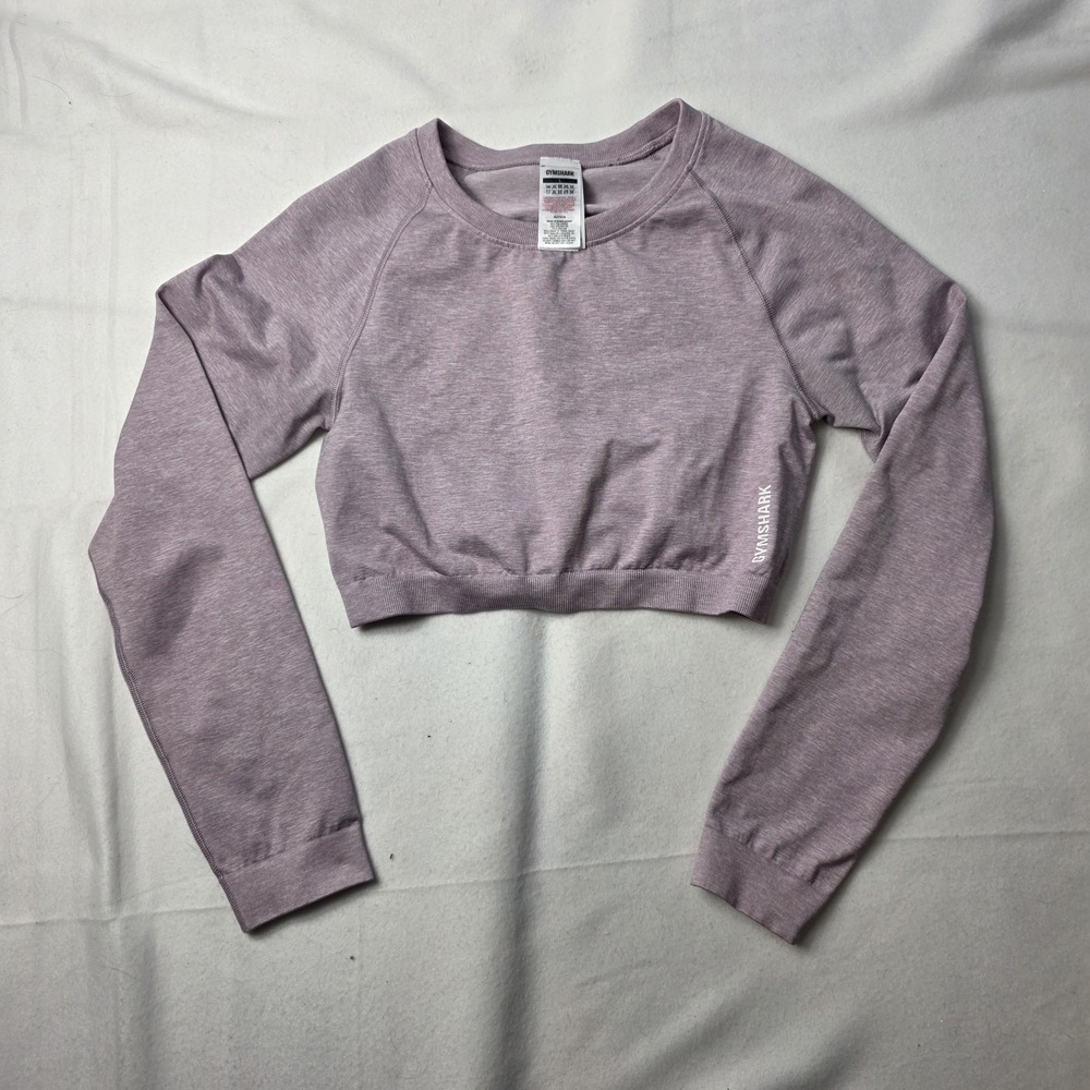 Gymshark Women's Adapt Marl Seamless Long Sleeve Crop Top Large